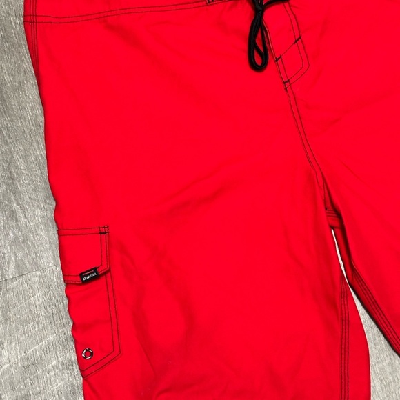 Men's O’Neill 40 XL Swim Board Shorts Trunks Red Swimwear Trunks Drawstring NWOT - Picture 6 of 9